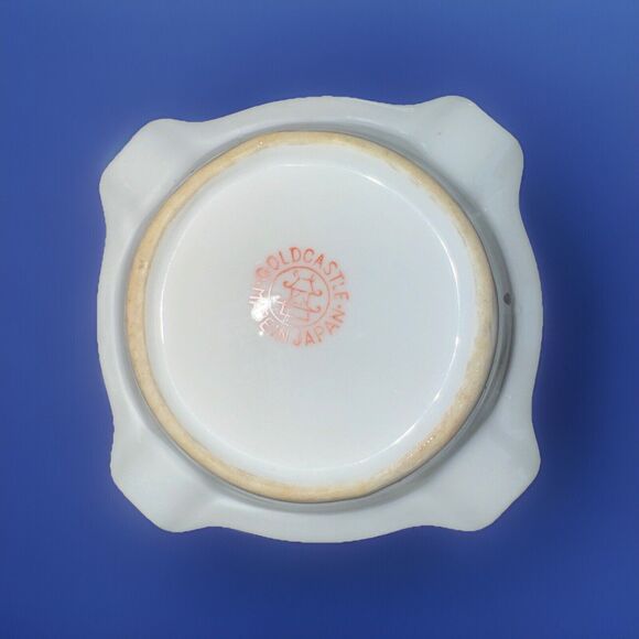 Vintage Fox Hunting Scene Small Ashtray Gold Castle Japan Equestrian Decorative - Picture 2 of 3